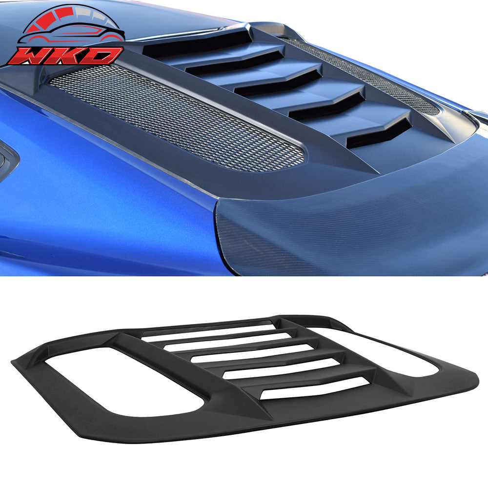 Fits 15-23 Ford Mustang Coupe IKON V2 Rear + CV Style Side Window Louver Scoops