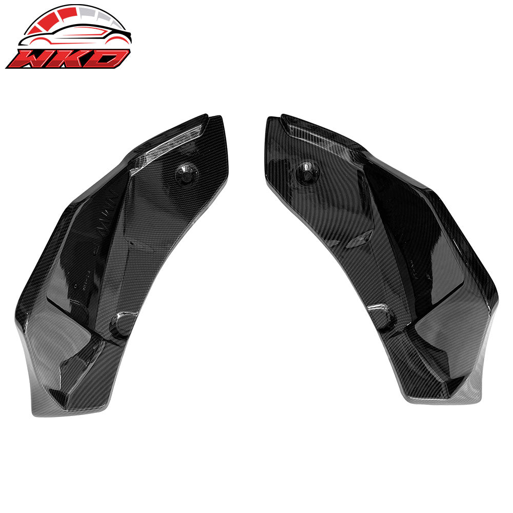 Fits 20-25 Toyota GR Supra A90 A91 Rear Bumper Splitters AG Carbon Fiber Print
