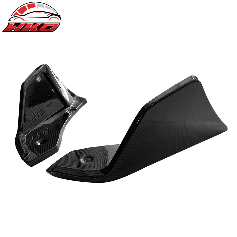 Fits 20-25 Toyota GR Supra A90 A91 Rear Bumper Splitters AG Carbon Fiber Print