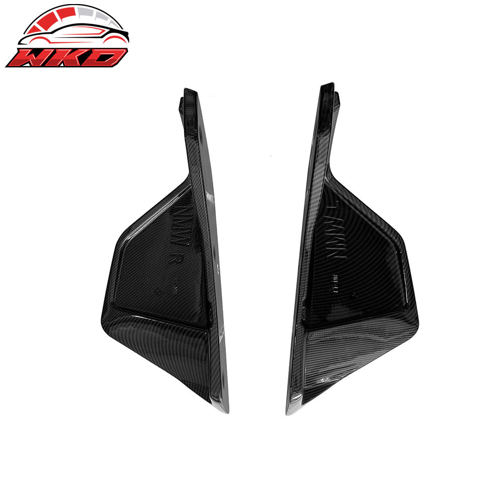 Fits 20-25 Toyota GR Supra A90 A91 Rear Bumper Splitters AG Carbon Fiber Print