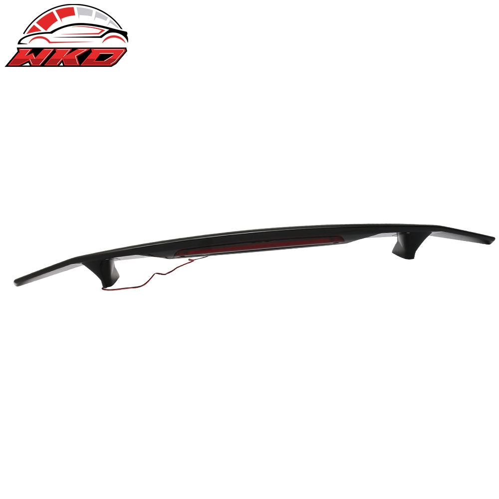 Fits 16-21 Honda Civic Sedan LED 3RD Brake Light Trunk Spoiler Gloss Black ABS