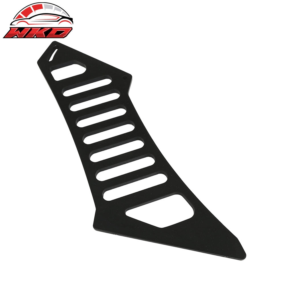 Universal Black Rear Trunk Spoiler Wing Legs Bracket Stand Mount Side Plate 2PC