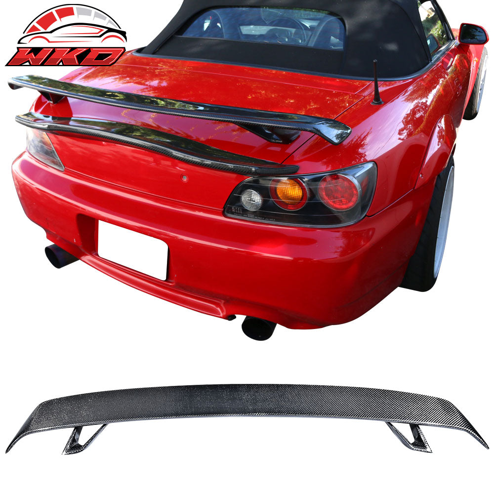 Universal Racing Rear Trunk Lid Spoiler Wing Lip Carbon Fiber CF