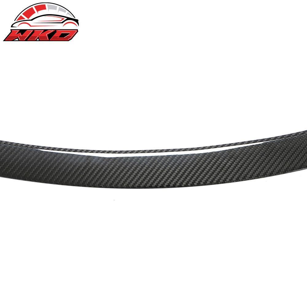 Dry Carbon Fiber For 12-25 Tesla Model S OE Style Rear Trunk Spoiler Gloss Black