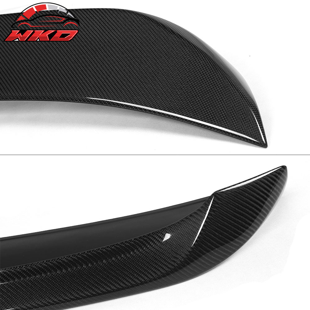 Fits 11-16 BMW 5 Series F10 & M5 HM Style Rear Trunk Spoiler Matte Carbon Fiber
