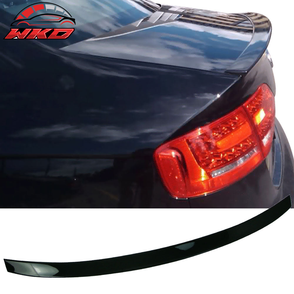 Fits 09-14 Audi A4 Quattro ABT Style Rear Trunk Spoiler Wing Painted #LZ9Y Black
