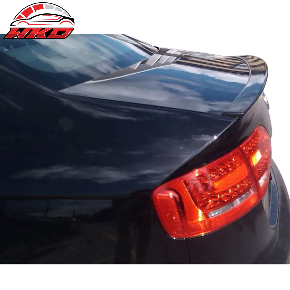 Fits 09-14 Audi A4 Quattro ABT Style Rear Trunk Spoiler Wing Painted #LZ9Y Black