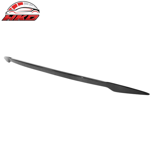 12-26 Tesla Model S V Style Rear Trunk Spoiler Wing Lip Carbon Fiber Trim | Wholesale
