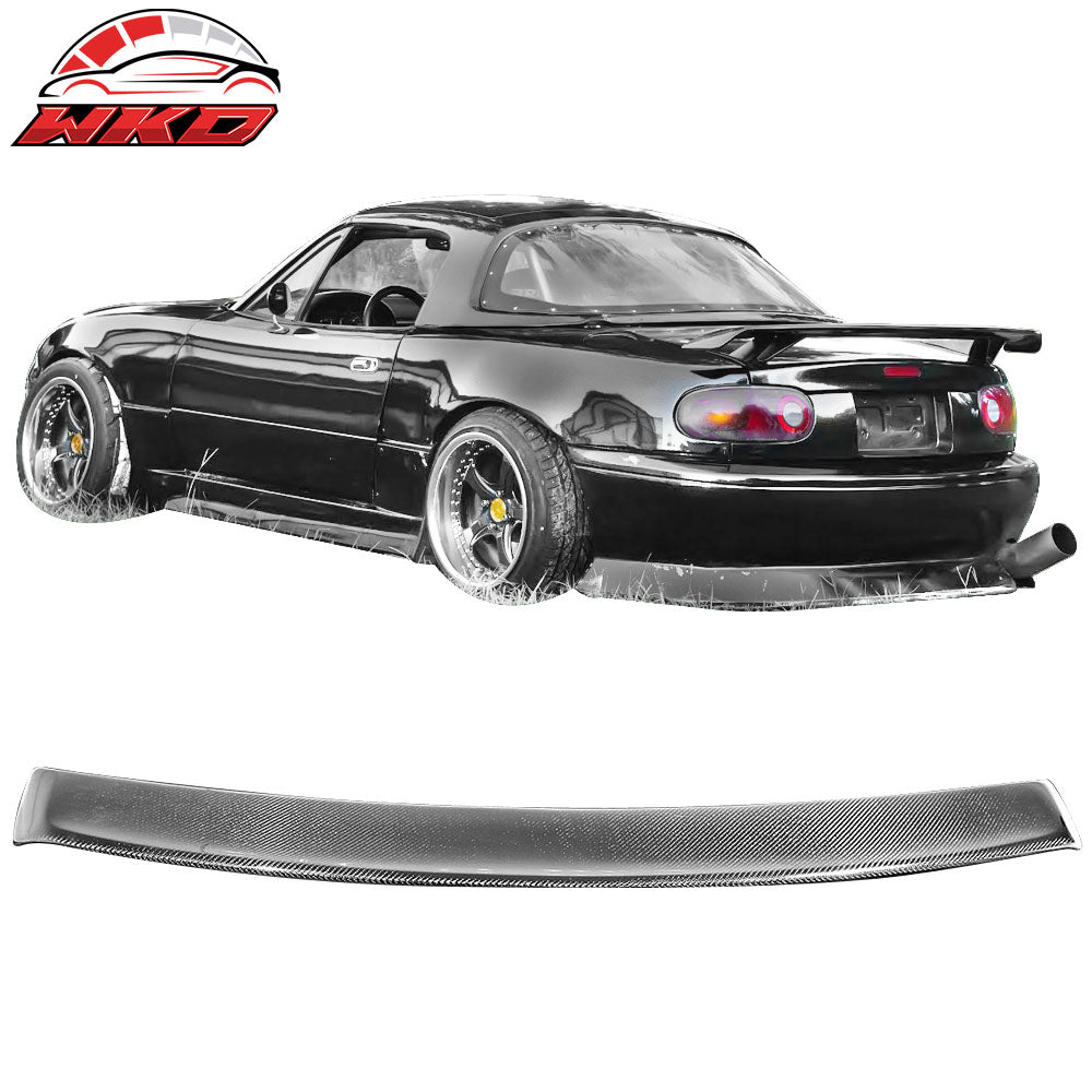Fits 90-97 Mazda Miata MX-5 Rear Trunk Spoiler Wing Lip CF Carbon Fiber