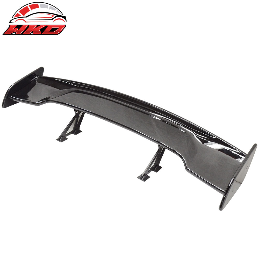 Universal 57" JDM GT Style Racing Rear Trunk Spoiler Wing Lip ABS Gloss Black
