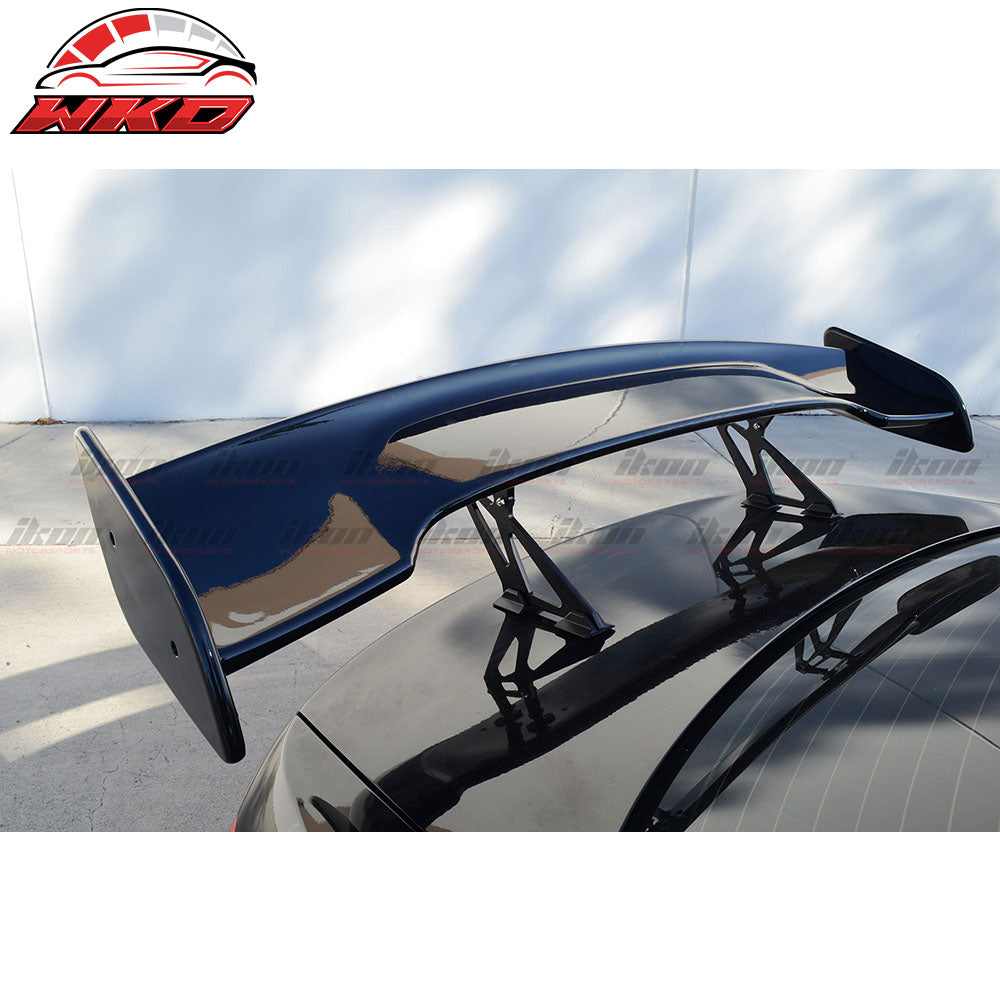 Universal 57" JDM GT Style Racing Rear Trunk Spoiler Wing Lip ABS Gloss Black