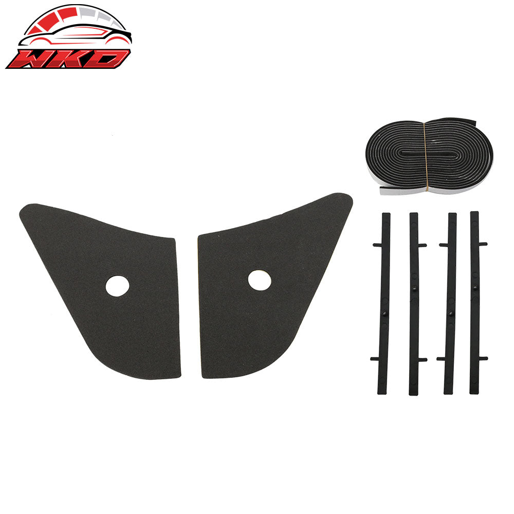 Fits 13-19 Nissan Sentra Rear Trunk Spoiler Wing Lip ABS & LED Light Matte Black