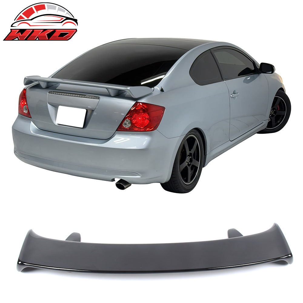 Fits 05-10 Scion tC OE Style Rear Trunk Spoiler Wing Lip W/Pedestal Gloss Black