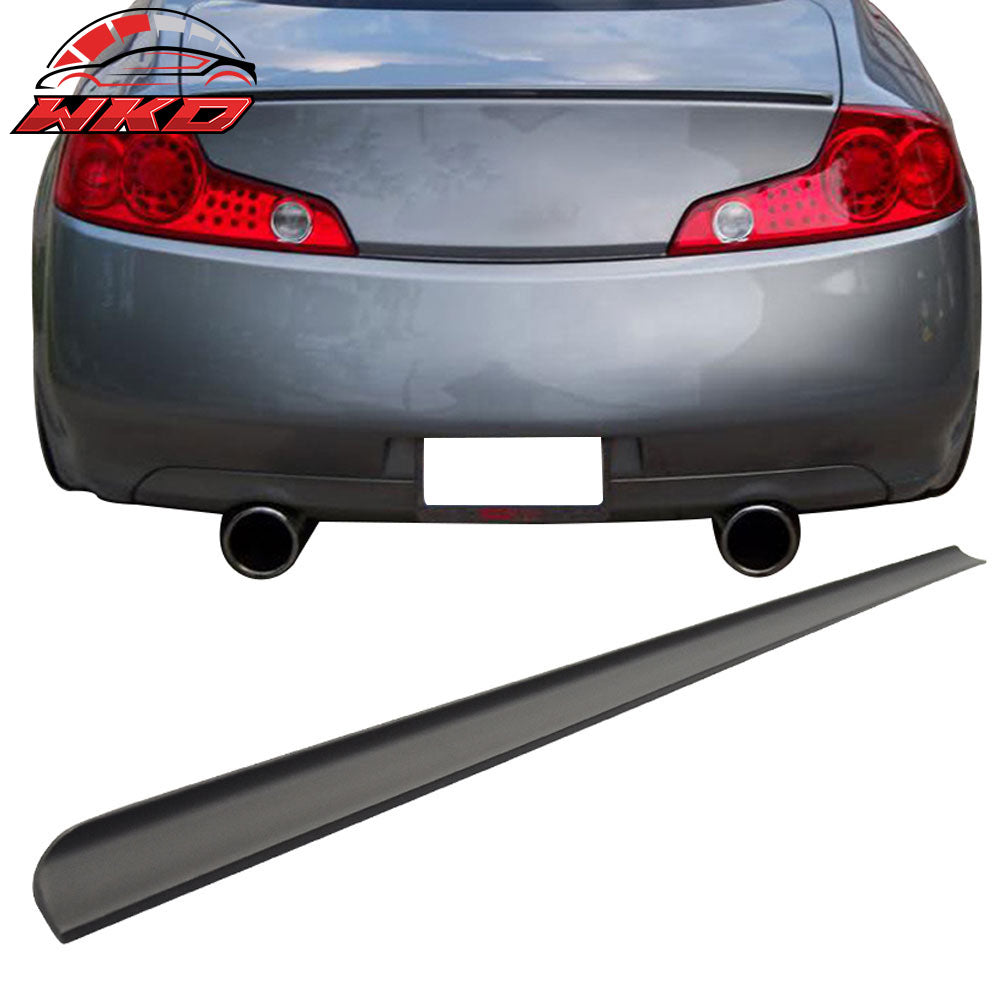 Fits 01-06 Nissan Skyline V35 4Dr Rear Trunk Spoiler Wing PU Flexible Unpainted