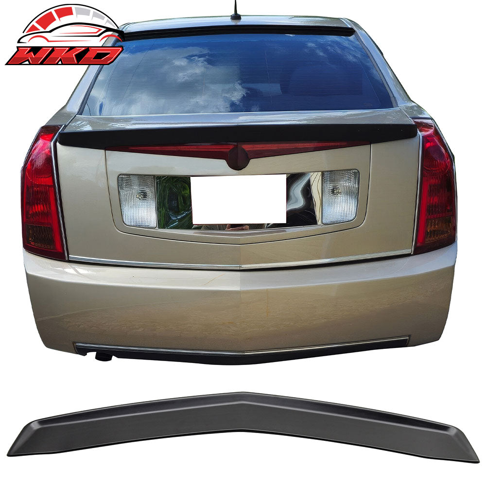 Fits 03-07 Cadillac CTS OE Style Duckbill Rear Trunk Spoiler Wing Primer Black