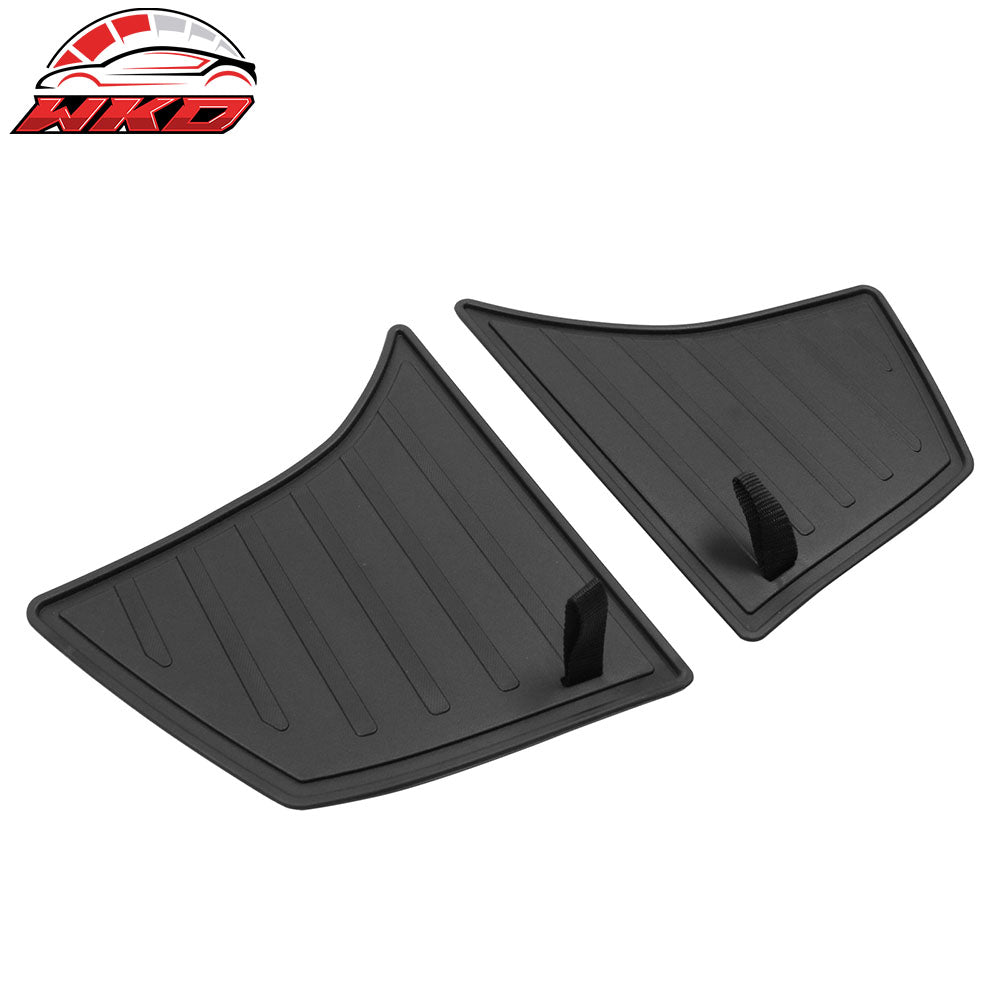 Fits 24-25 Tesla Model 3 Highland 4PCS TPE Rear Trunk Side Storage Bin Box W/Lid