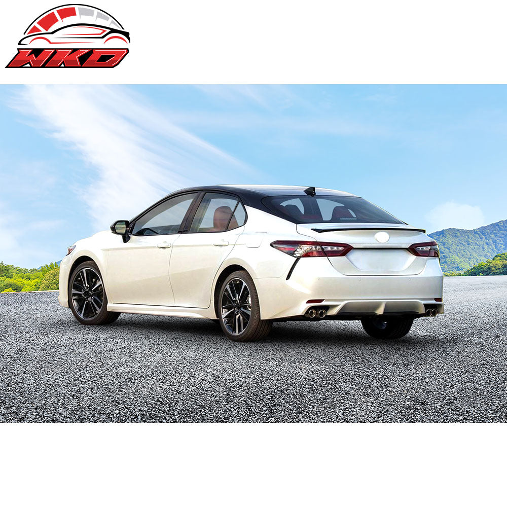 Fits 18-24 Toyota Camry OE Style Flush Mount Unpainted Rear Trunk Wing Spoiler