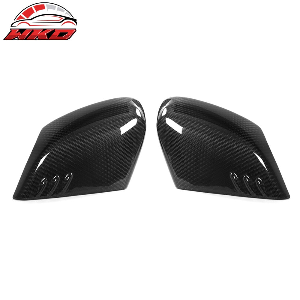 Dry Carbon Fiber For 20-26 Chevy Corvette C8 Gloss Black Rear View Mirror Covers | Wholesale