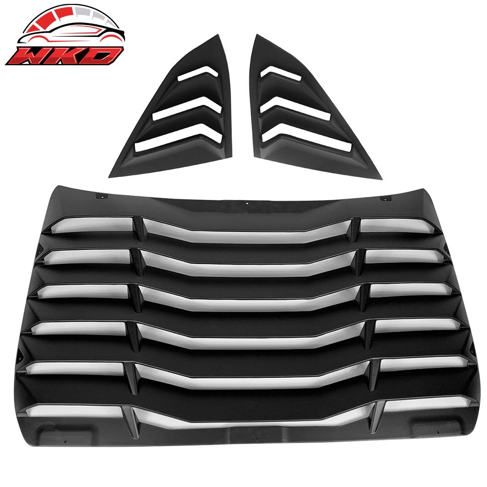 2016-21 Honda Civic Sedan IKON Style Rear Window Louver w/ Side Quarter Scoop | Wholesale