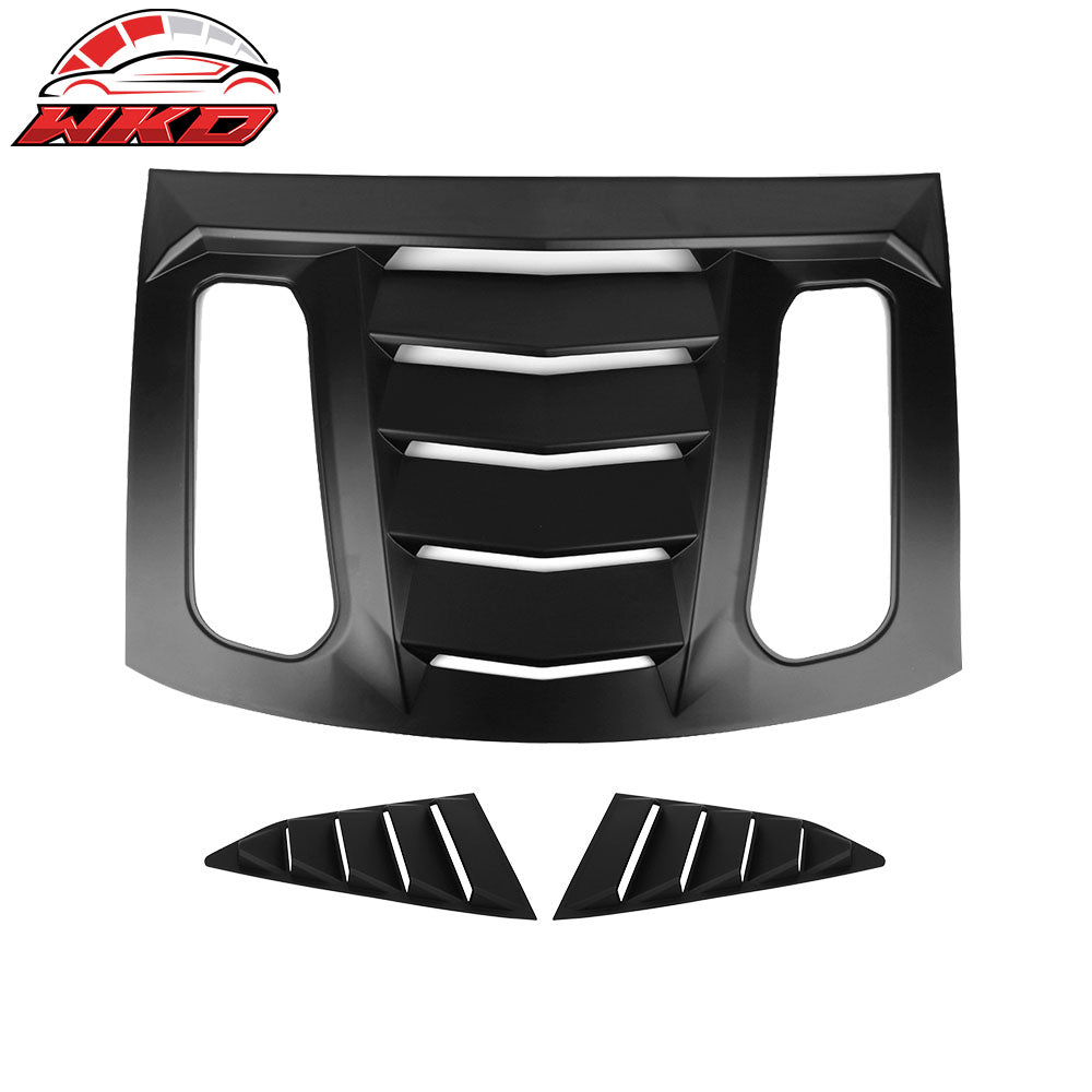 16-24 Chevrolet Camaro Coupe 2PCS GT Side + IKON V2 Rear Window Louvers ABS | Wholesale
