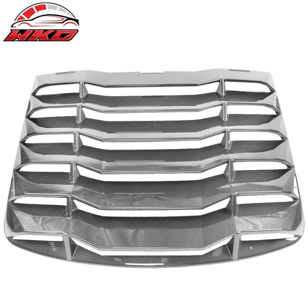 03-08 Nissan 350Z Carbon Fiber Print Rear Window Louvers IKON Style | Wholesale