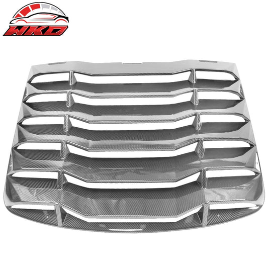 03-08 Nissan 350Z Carbon Fiber Print Rear Window Louvers IKON Style | Wholesale