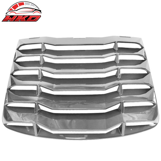 03-08 Nissan 350Z Carbon Fiber Print Rear Window Louvers IKON Style | Wholesale
