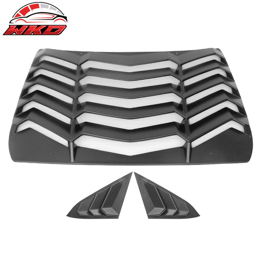 2016-21 Honda Civic Sedan 4Dr Rear + Side Window Louvers Cover Unpainted ABS | Wholesale