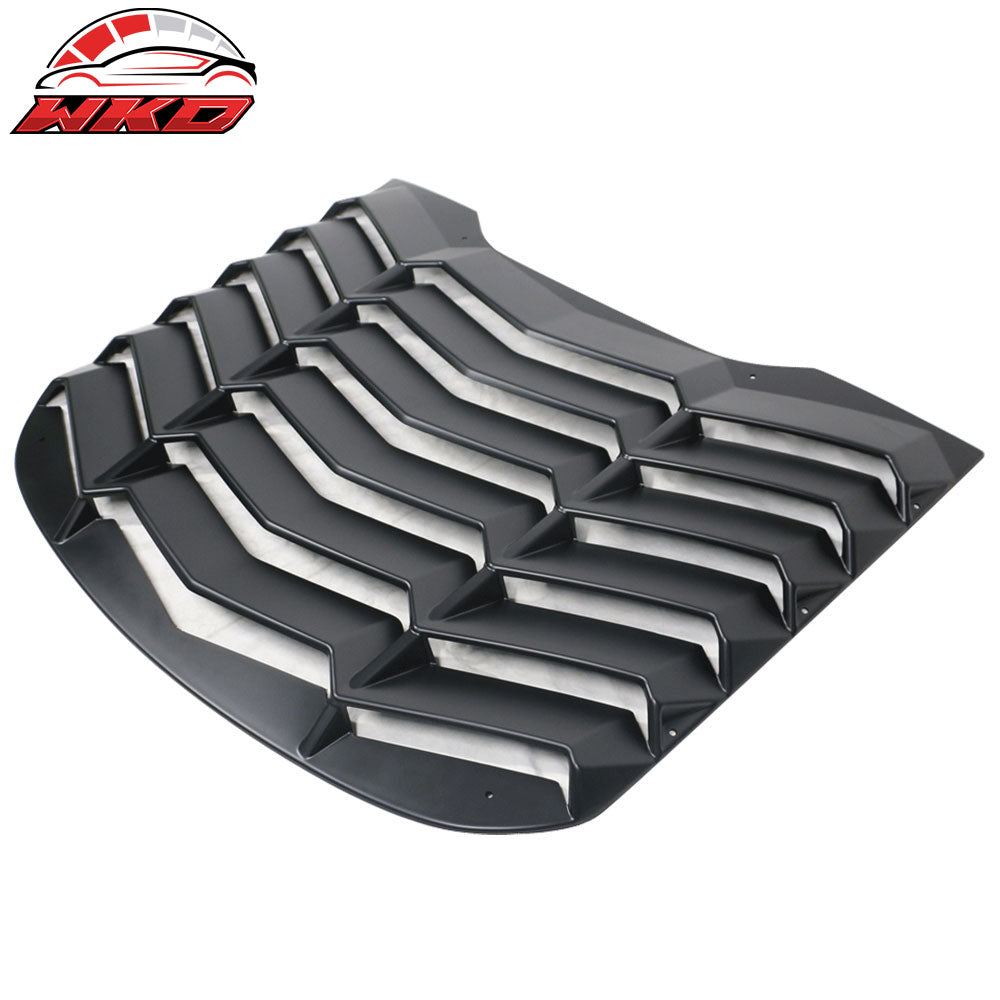 2015-24 Ford Mustang Coupe IKON Style Rear Window Louver Sun Shade Cover ABS | Wholesale