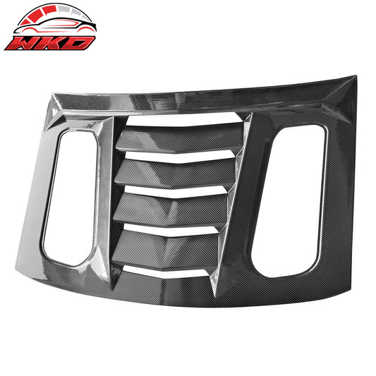 2016-24 Chevy Camaro V2 Rear Window Louver Sun Shade Vent Carbon Fiber Print | Wholesale