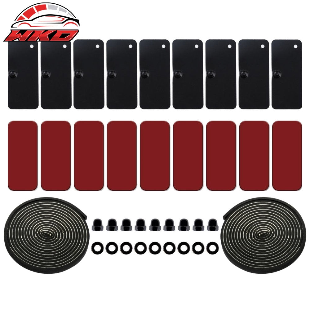 Wholesale Upgraded Universal Rear Window Louver Installation Hardware (Steel Brackets)