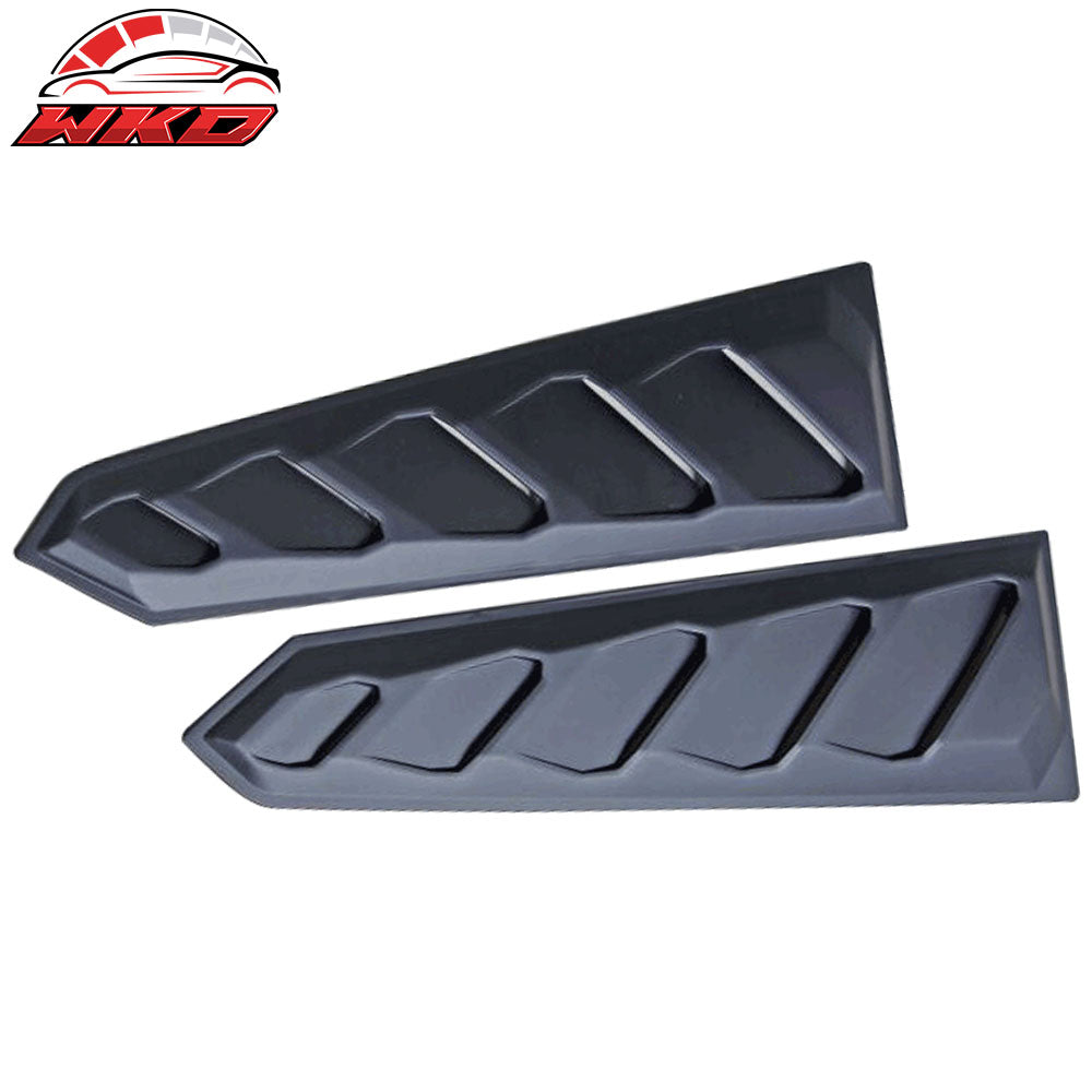 2015-23 Ford Mustang Coupe ABS 2PCS Rear Window Louver Cover Sun Shade Vent | Wholesale