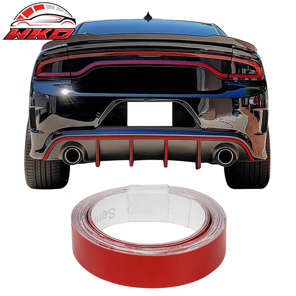 1.5CMx5M Red 3M Reflective Stickers Vinyl Pinstripe Safety Warning Tape