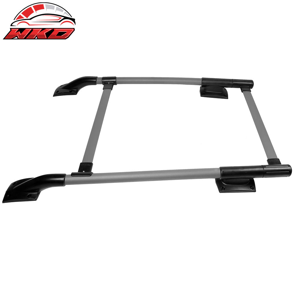2005-22 Nissan Frontier OE Style Roof Rack Rail Cross Bar Pair Grey + Black | Wholesale