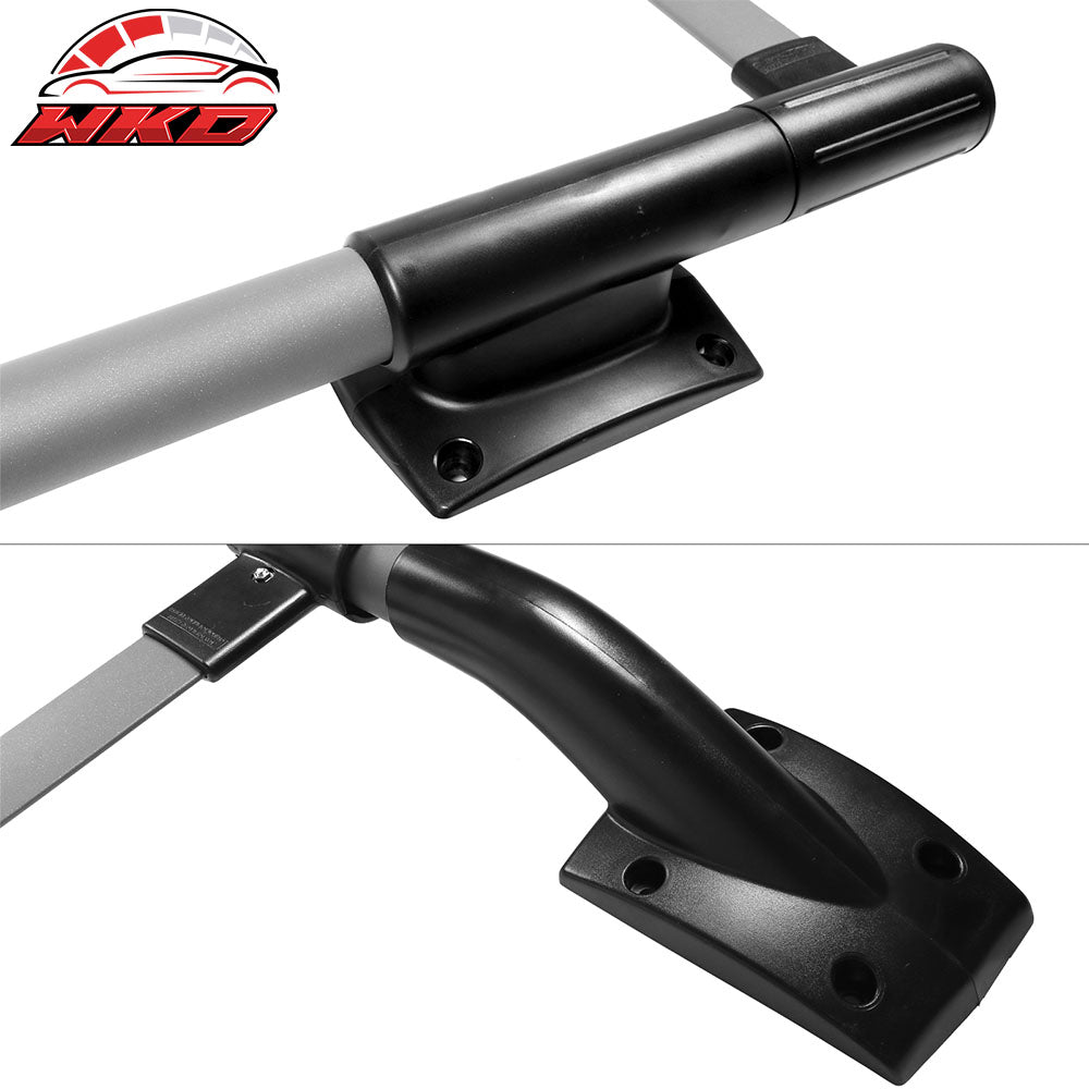 Fits 05-22 Nissan Frontier OE Style Roof Rack Rail Cross Bar Pair Grey + Black