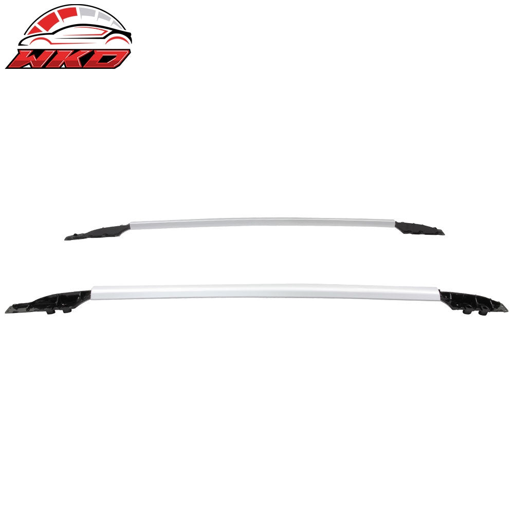 Fits 13-18 Toyota RAV4 Aluminum Silver Roof Rack Side Rails Bar OE Style 2PC