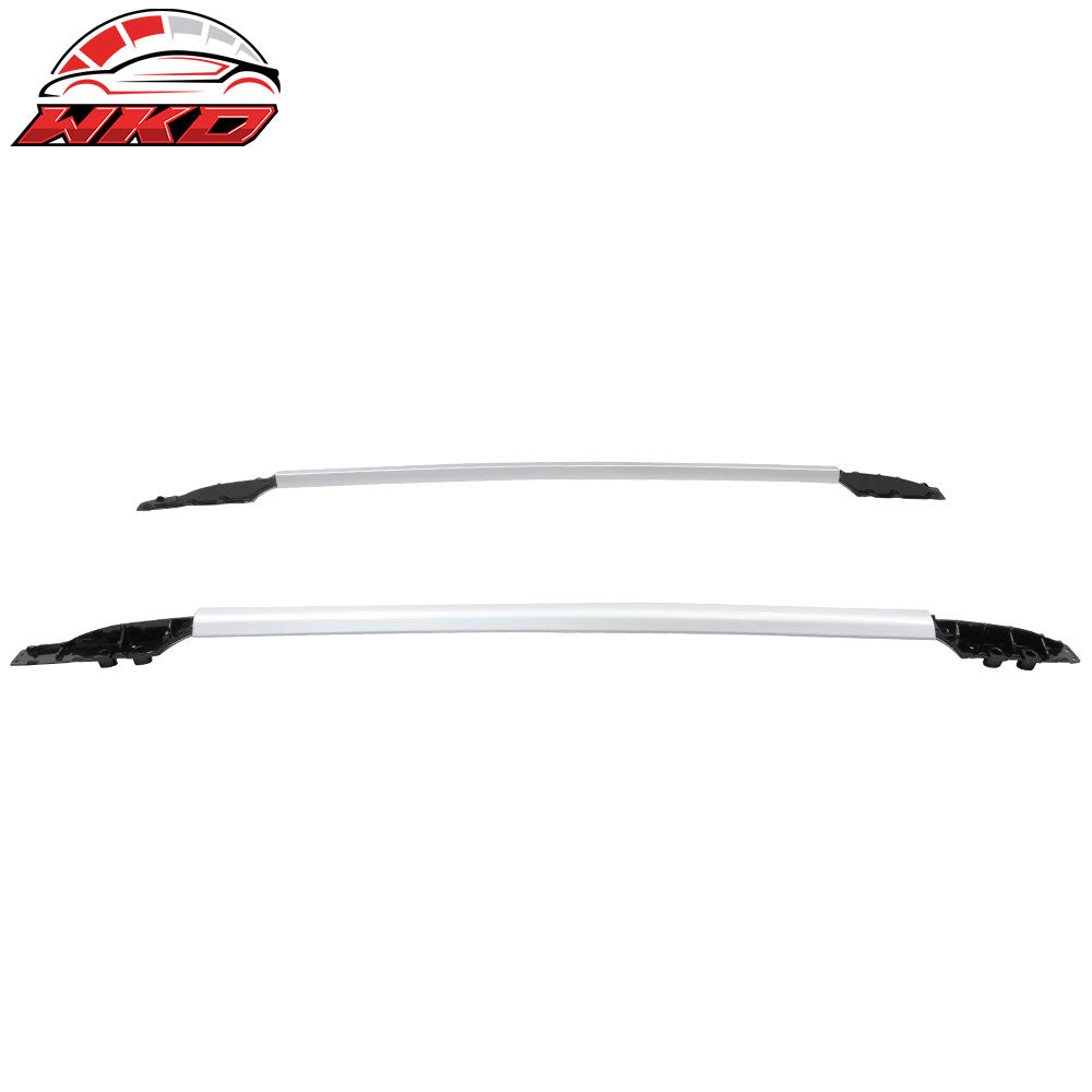 Fits 13-18 Toyota RAV4 Aluminum Silver Roof Rack Side Rails Bar OE Style 2PC