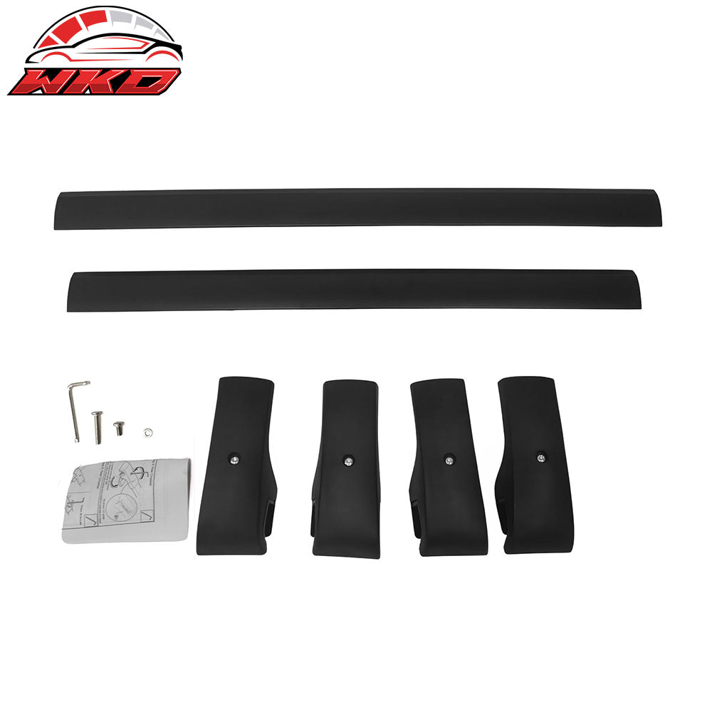 Fits 14-23 Jeep Cherokee 4DR Aluminum Roof Rack Rail Luggage Carrier Cross Bars