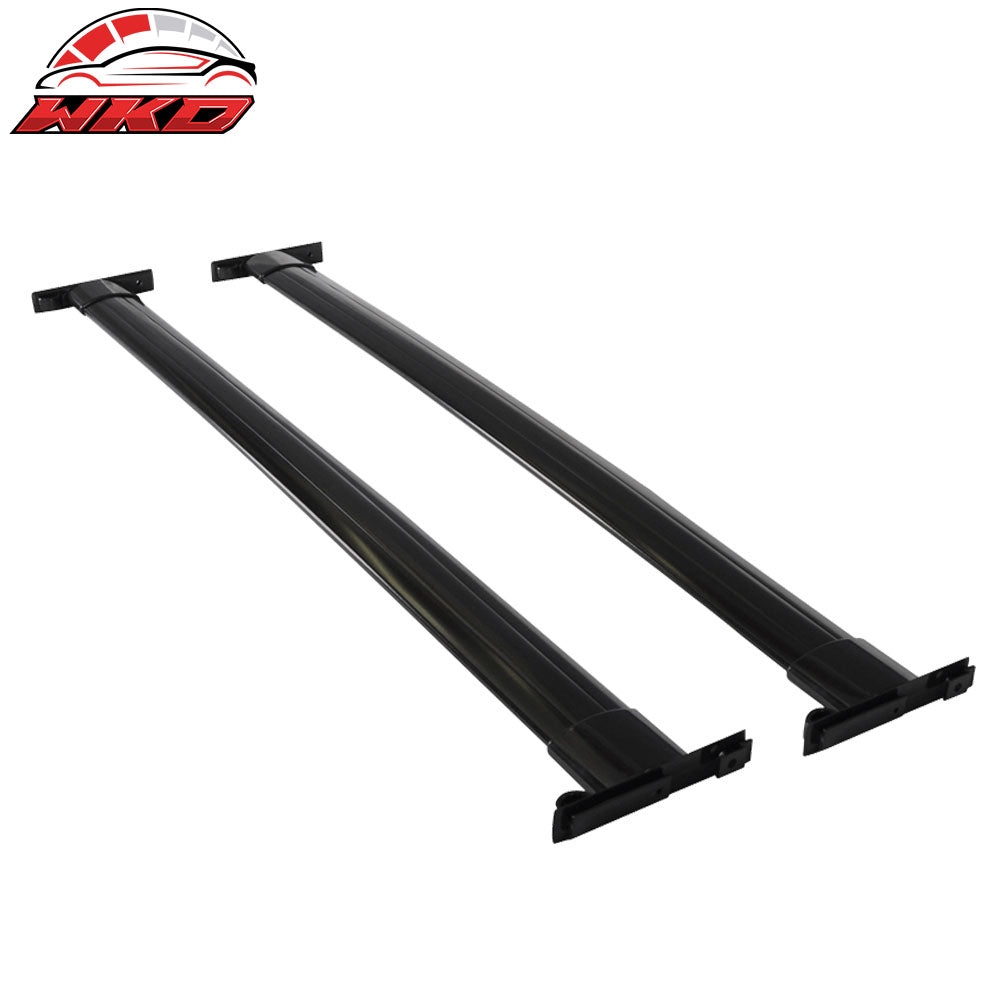 Fits 08-13 Toyota Highlander OE Style Roof Rack Black Aluminum Cross Bar 2PC