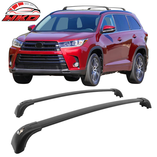 2014-19 Toyota Highlander Aluminum Roof Rack Rail Luggage Carrier Cross Bars | Wholesale