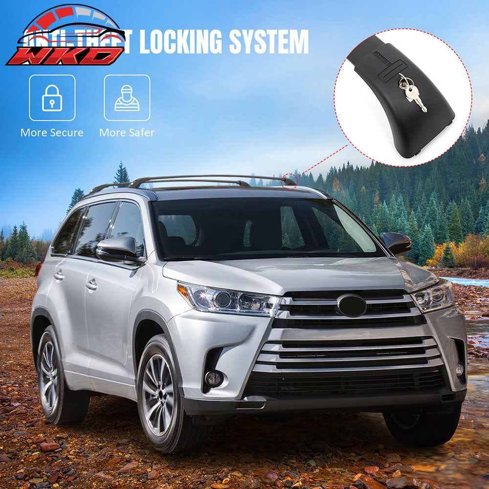 Fits 14-19 Toyota Highlander Aluminum Roof Rack Rail Luggage Carrier Cross Bars