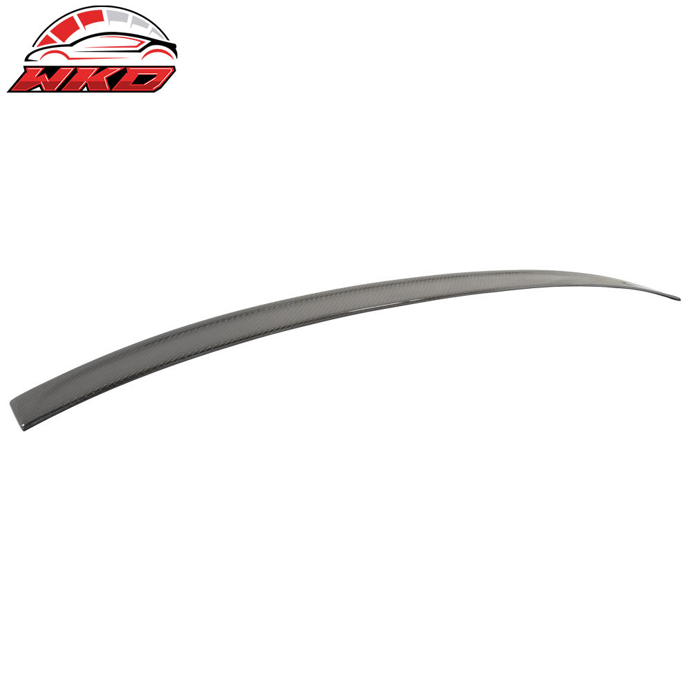 Fits 11-16 BMW 5-Series F10 Sedan 3D Type Carbon Fiber (CF) Roof Spoiler Wing