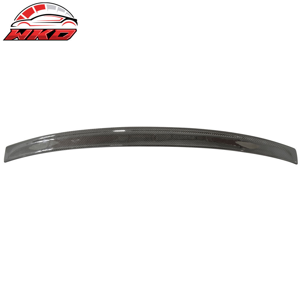 Fits 11-16 BMW 5-Series F10 Sedan 3D Type Carbon Fiber (CF) Roof Spoiler Wing