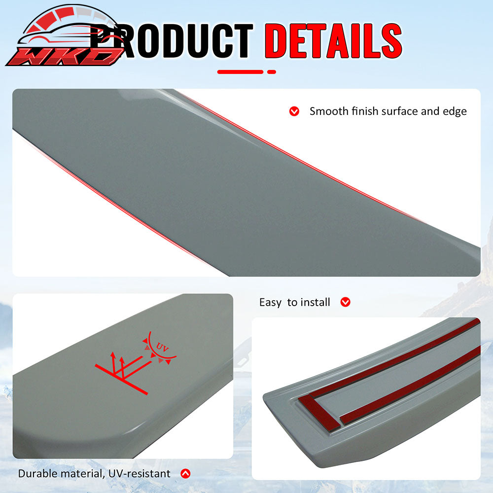 Fits 02-08 BMW E65 E66 7-Series Sedan Painted #300 White Roof Spoiler AC Style