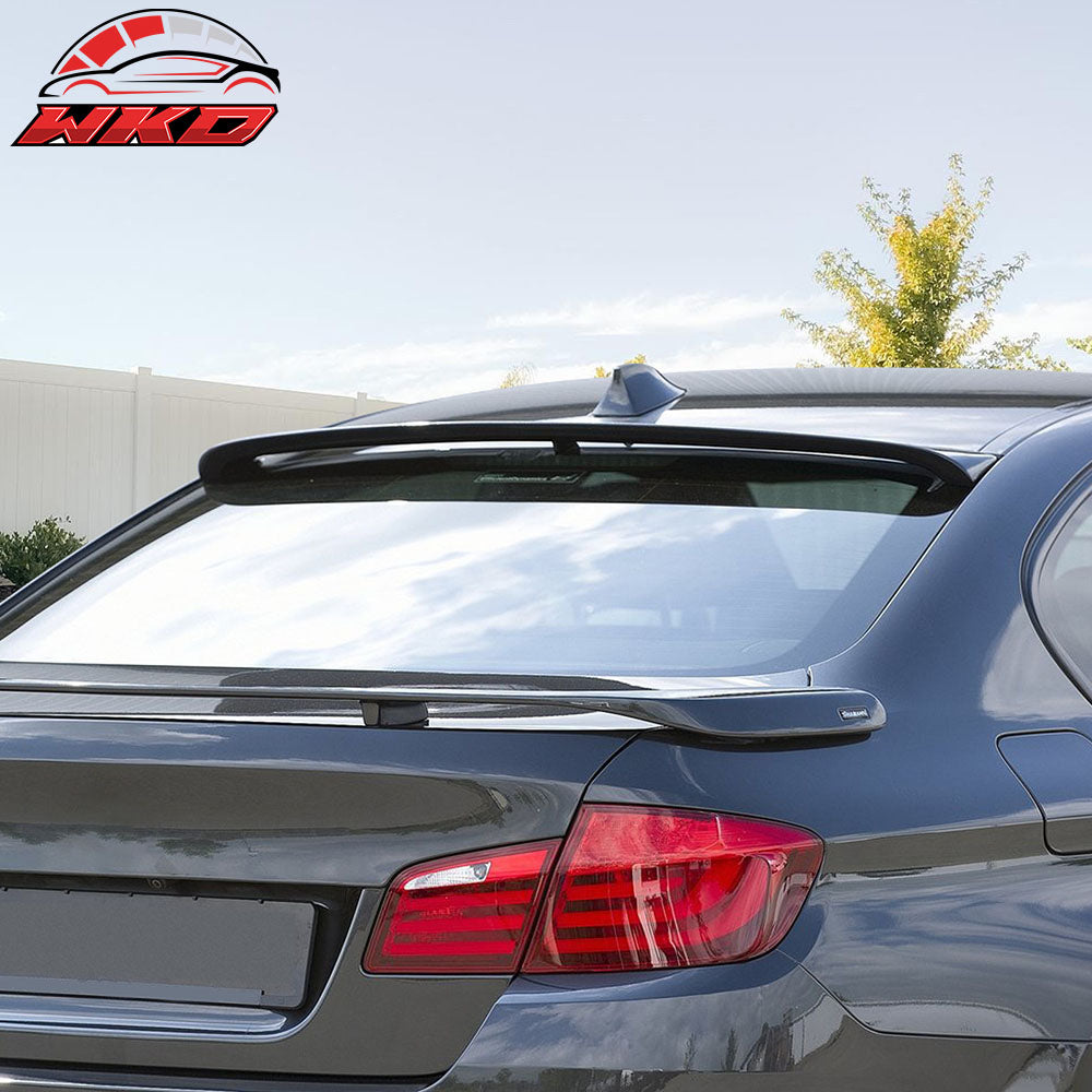 Fits 11-16 BMW F10 5 Series Sedan H Style Rear Roof Spoiler Wing Unpainted ABS