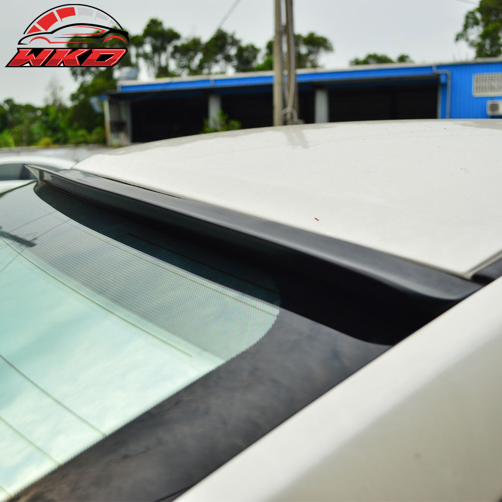 Fits 01-05 Audi A4 B6 Unpainted Black Roof Spoiler - PUF