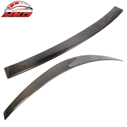 2008-14 C-Class W204 Sedan Carbon Fiber OE Roof Wing & D Type Trunk Spoiler | Wholesale