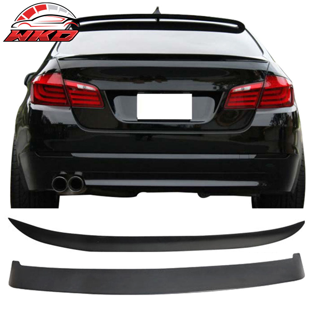 Fits BMW F10 5-Series 11-16 Rear Roof + Trunk Spoiler Wing Combo