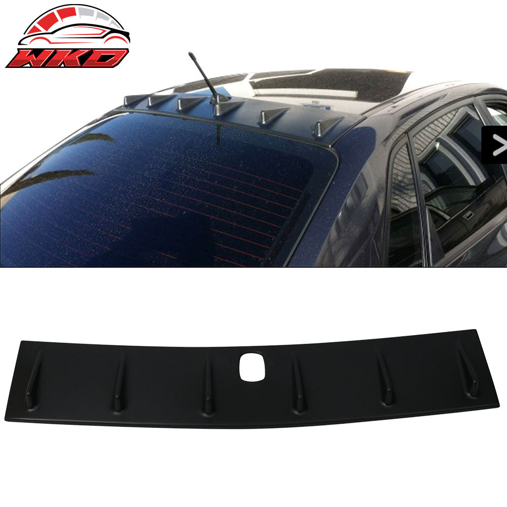 Fits 08-14 Subaru WRX STI Sedan Roof Fin Spoiler V Style Matte Black