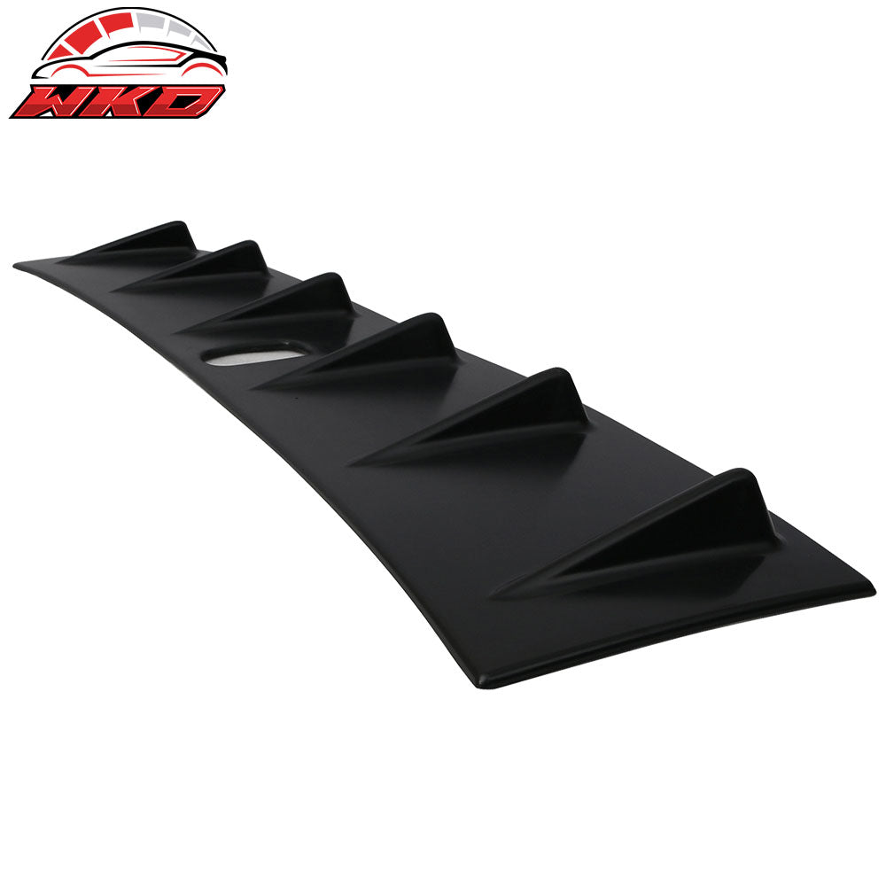Fits 08-14 Subaru WRX STI Sedan Roof Fin Spoiler V Style Matte Black